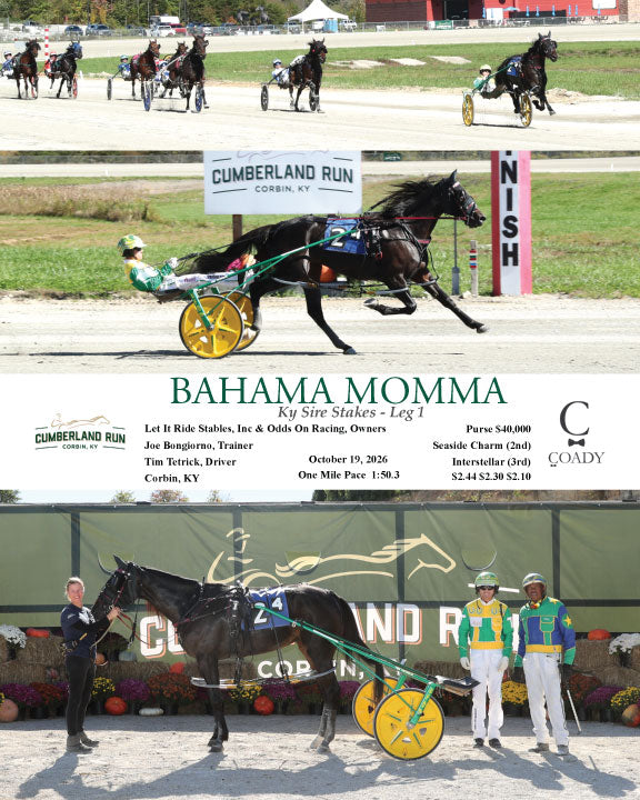 BAHAMA MOMMA - 101926 - Race 04 - CLR  Ky Sire Stakes - Leg 1