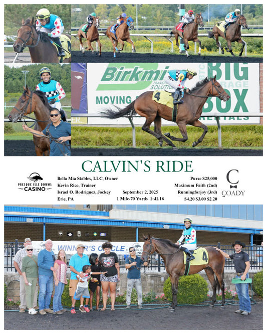 CALVIN'S RIDE - 09-02-25 - R04 - PID