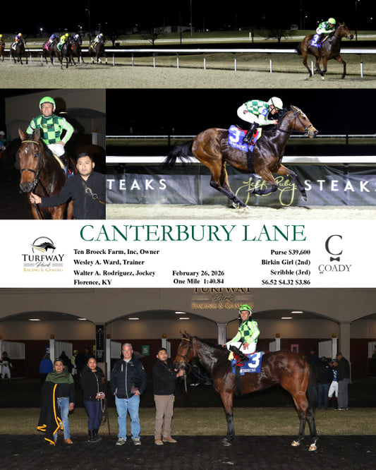 CANTERBURY LANE - 022626 - Race 04 - TP - Coady Media - Kurtis Coady Photography