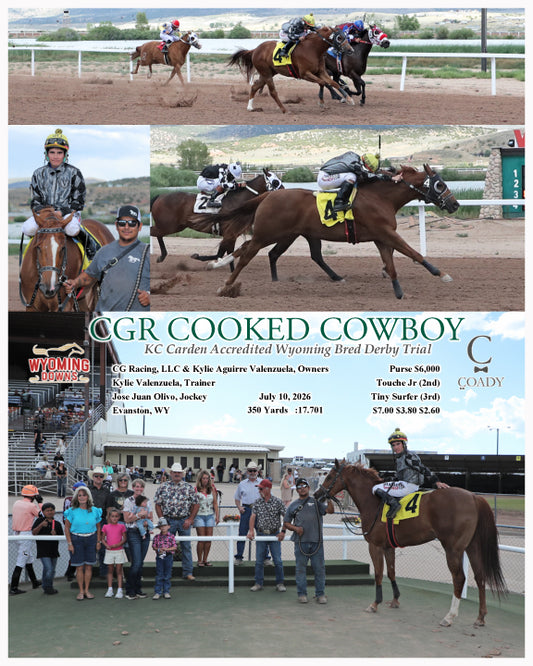 CGR COOKED COWBOY - KC Carden Accredited Wyoming Bred Derby Trial - 07-10-26 - R04 - WYO