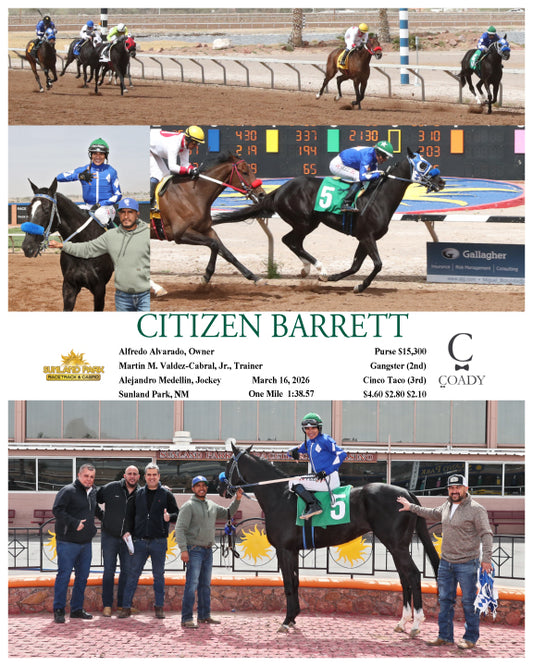 CITIZEN BARRETT - 03-16-26 - R04 - SUN - Coady Media - Kurtis Coady Photography