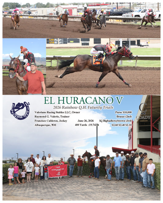 EL HURACANO V - 2026 Rainbow Q.H. Futurity Trials - 06-26-26 - R04 - RUI