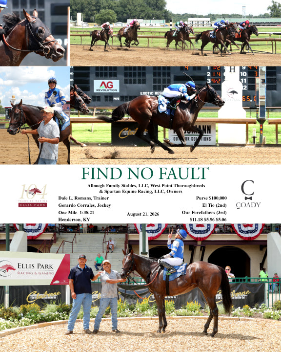 FIND NO FAULT - 082126 - Race 04 - ELP