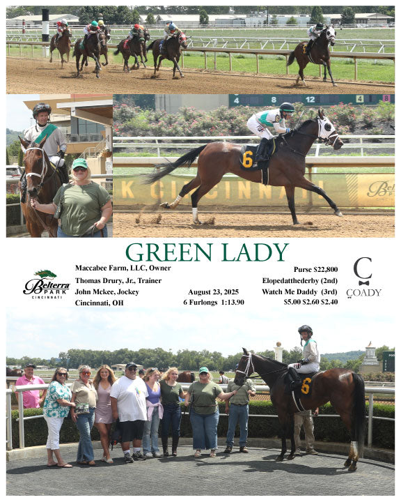 GREEN LADY - 082325 - Race 04 - BTP - Coady Media - Kurtis Coady Photography