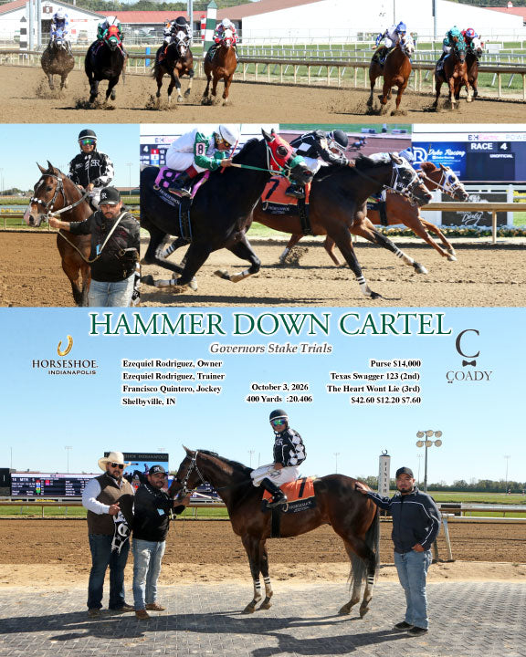 HAMMER DOWN CARTEL - Governors Stake Trials - 10-03-26 - R04 - IND