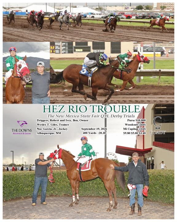 HEZ RIO TROUBLE - The New Mexico State Fair Q.H. Derby Trials - 09-19-26 - R04 - ALB