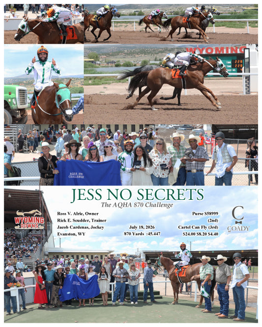 JESS NO SECRETS - The AQHA 870 Challenge - 07-18-26 - R04 - WYO