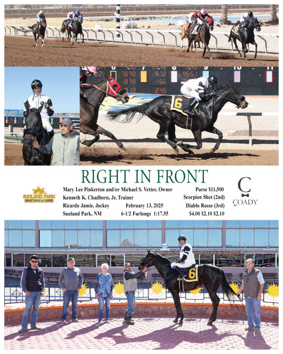 RIGHT IN FRONT - 02-13-25 - R04 - SUN - Coady Media - Kurtis Coady Photography