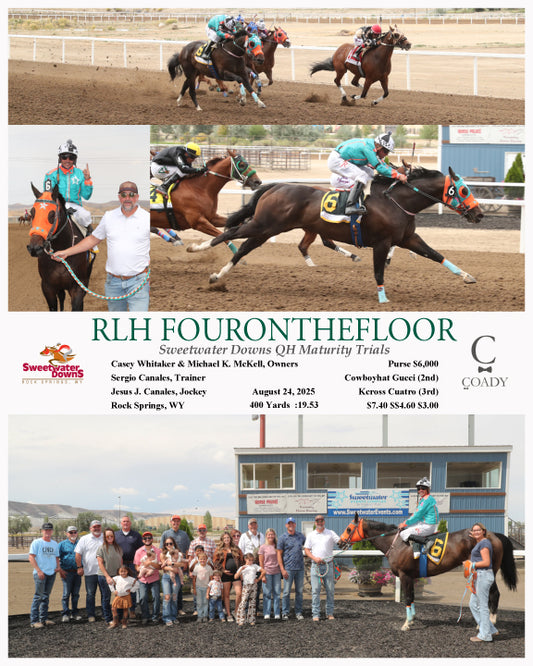 RLH FOURONTHEFLOOR - Sweetwater Downs QH Maturity Trials - 08-24-25 - R04 - SWF