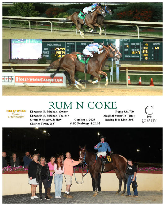 RUM N COKE - 100425 - Race 03 - CT