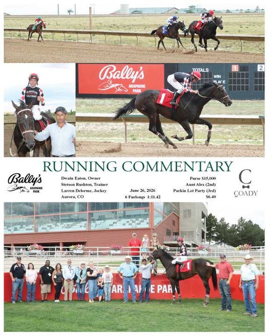 RUNNING COMMENTARY - 06-26-26 - R04 - ARP