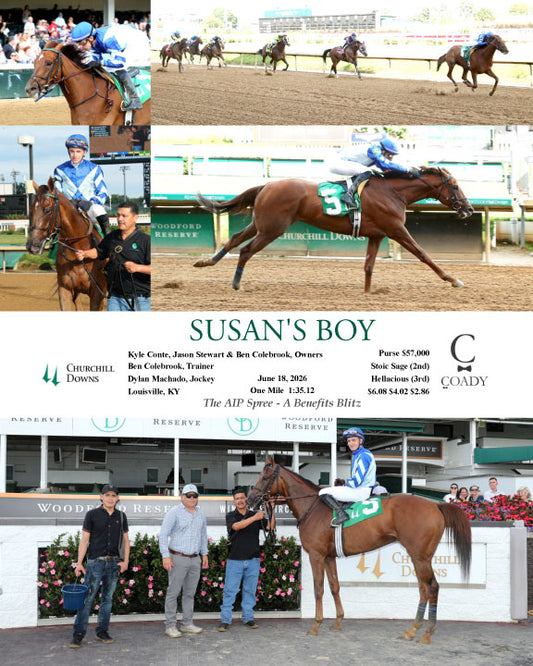 SUSAN'S BOY - 061826 - Race 04 - CD