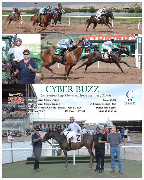 CYBER BUZZ - Governors Cup Quarter Horse Futurity Trials - 07-24-26 - R04 - WYO