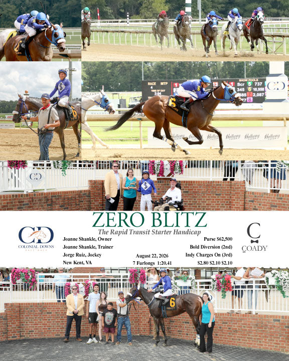 ZERO BLITZ - The Rapid Transit Starter Handicap - 08-22-26 - R04 - CNL