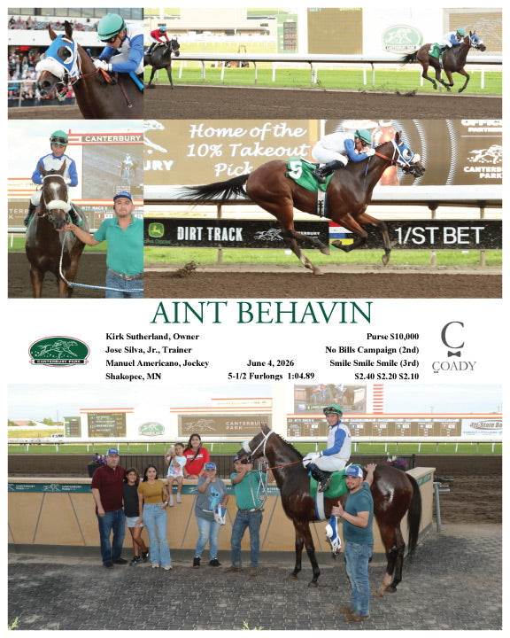 AINT BEHAVIN - 060426 - Race 05 - CBY