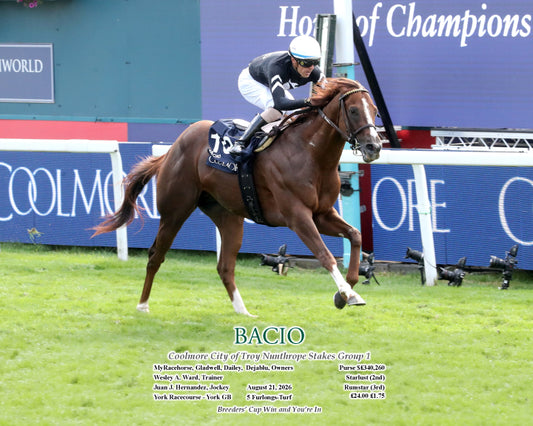 BACIO - 08-21-26 - York Racecourse - York GB - Finish 01