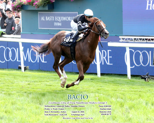 BACIO - 08-21-26 - York Racecourse - York GB - Finish 02