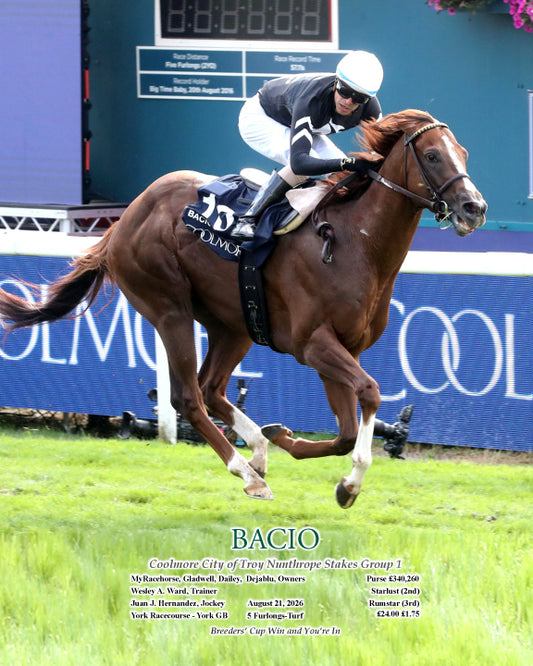 BACIO - 08-21-26 - York Racecourse - York GB - Finish 05