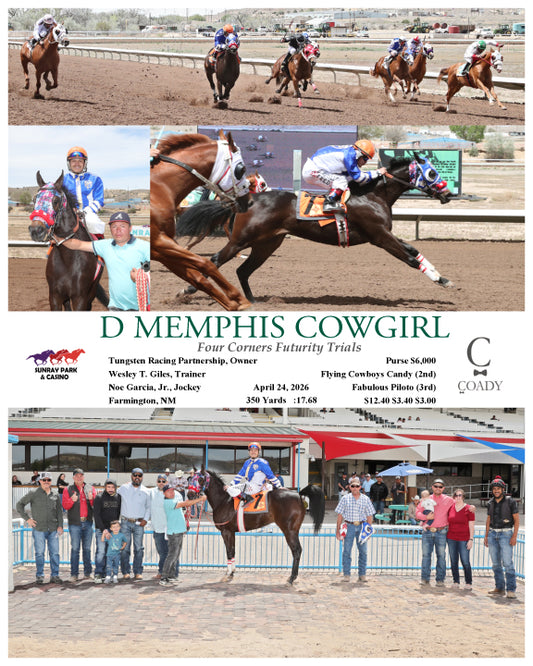 D MEMPHIS COWGIRL - Four Corners Futurity Trials - 04-24-26 - R05 - SRP - Coady Media - Kurtis Coady Photography
