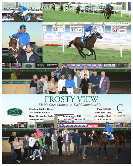 FROSTY VIEW - Blair's Cove Minnesota Turf Championship - 09-06-25 - R05 - CBY - Coady Media - Kurtis Coady Photography