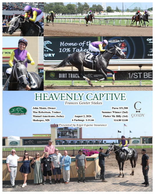 HEAVENLY CAPTIVE - Frances Genter Stakes - 08-02-26 - R05 - CBY