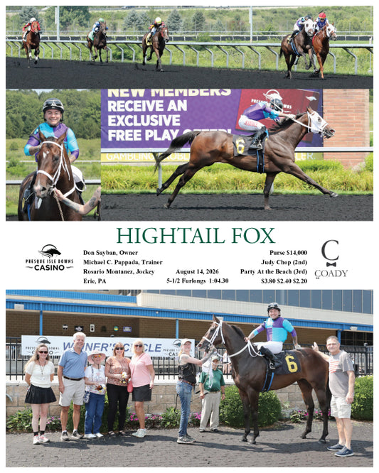 HIGHTAIL FOX - 08-14-26 - R05 - PID