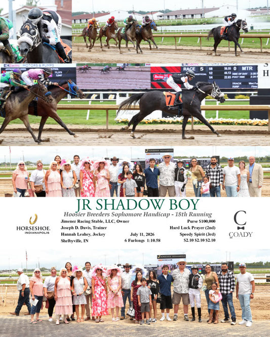 JR SHADOW BOY - Hoosier Breeders Sophomore Handicap - 18th Running - 07-11-26 - R05 - IND