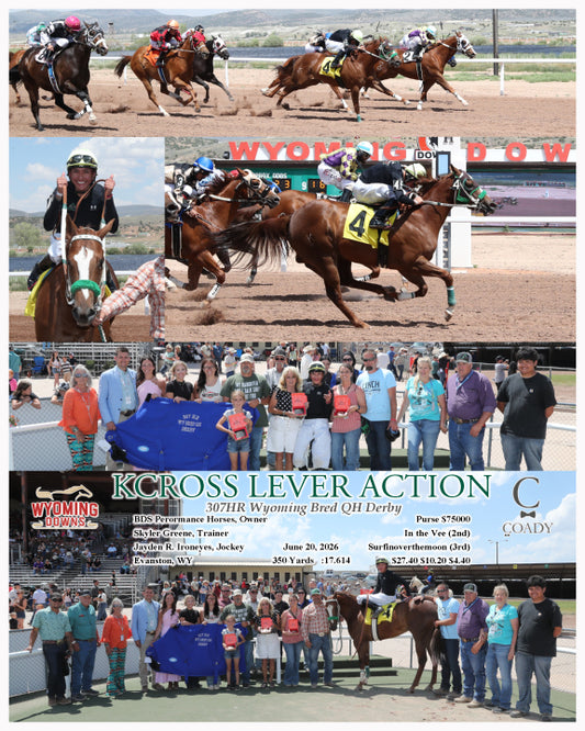 KCROSS LEVER ACTION - 307HR Wyoming Bred QH Derby - 06-20-26 - R05 - WYO