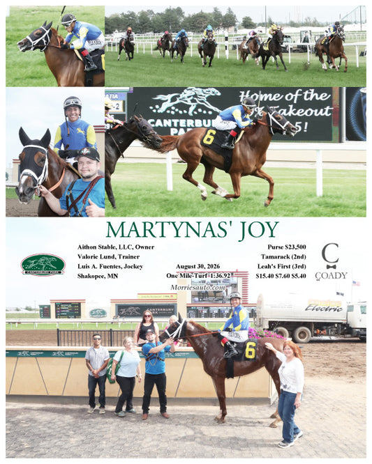 MARTYNAS' JOY - 08-30-26 - R05 - CBY