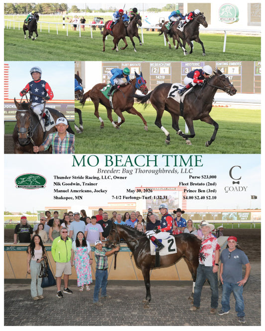 MO BEACH TIME - Breeder: Bug Thoroughbreds, LLC - 05-30-26 - R05 - CBY