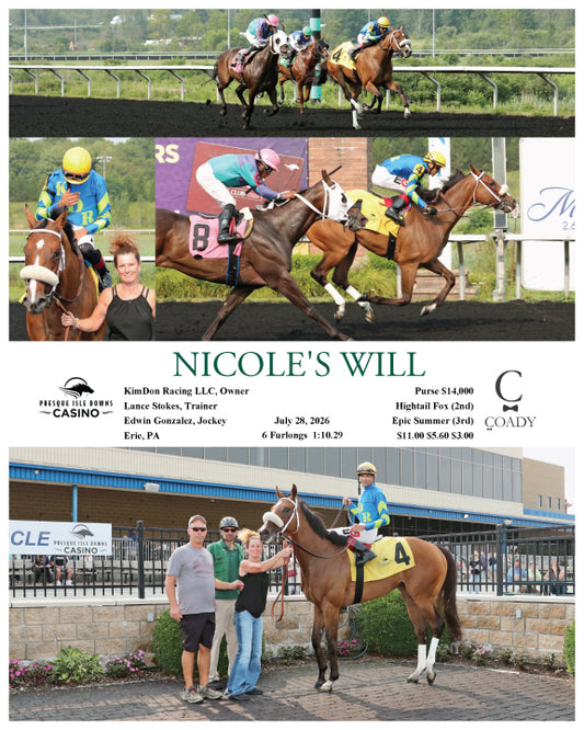 NICOLE'S WILL - 07-28-26 - R05 - PID