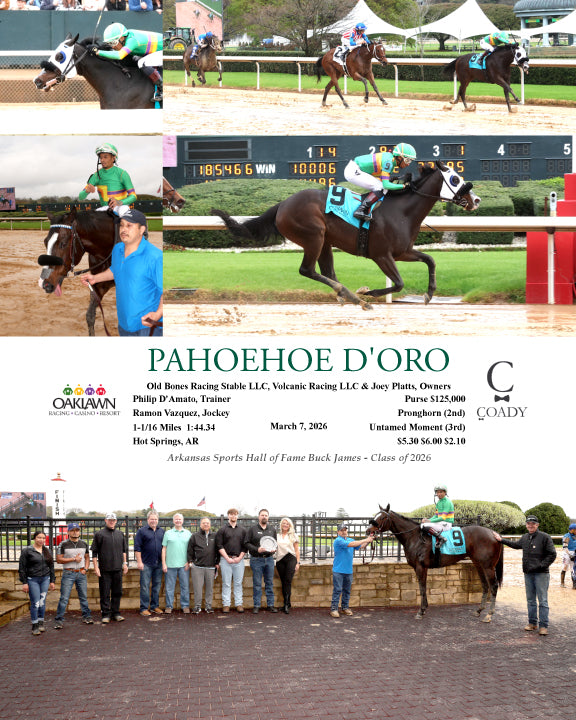 PAHOEHOE D'ORO - 030726 - Race 05 - OP - Buck James - Coady Media - Kurtis Coady Photography
