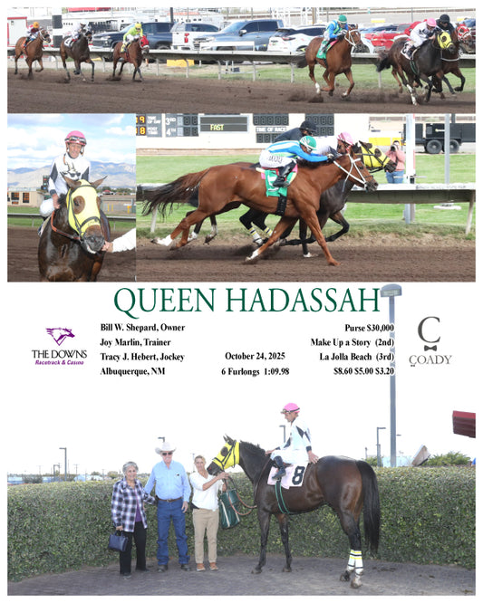 QUEEN HADASSAH - 102425 - Race 05 - ALB