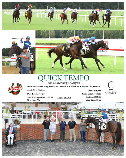 QUICK TEMPO - The Canterbury Qualifier - 08-21-25 - R05 - CNL - Coady Media - Kurtis Coady Photography