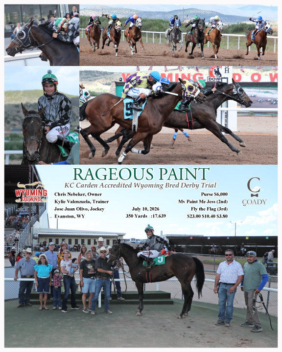 RAGEOUS PAINT - KC Carden Accredited Wyoming Bred Derby Trial - 07-10-26 - R05 - WYO