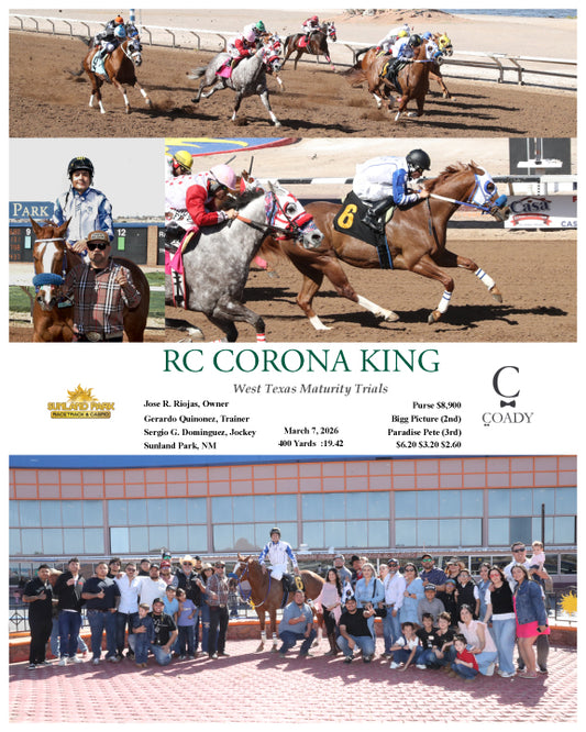 RC CORONA KING - West Texas Maturity Trials - 03-07-26 - R05 - SUN - Coady Media - Kurtis Coady Photography