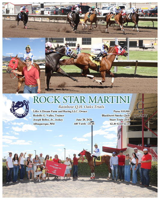 ROCK STAR MARTINI - Rainbow Q.H. Oaks Trials - 06-28-26 - R05 - RUI