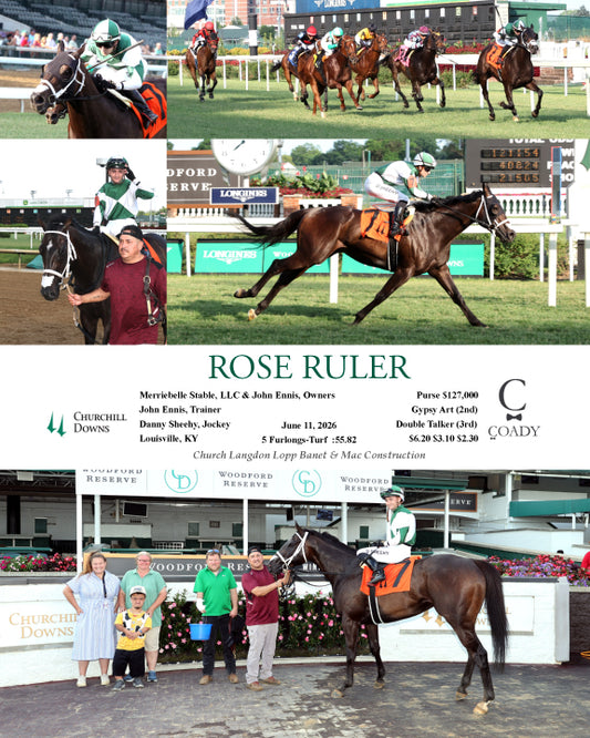 ROSE RULER - 061126 - Race 05 - CD