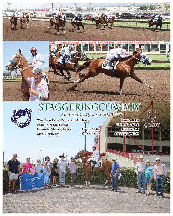 STAGGERINGCOWBOY - All American Q.H. Futurity Trials - 08-07-26 - R05 - RUI