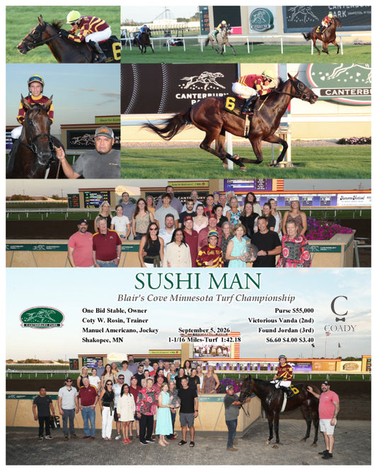 SUSHI MAN - Blair's Cove Minnesota Turf Championship - 09-05-26 - R05 - CBY