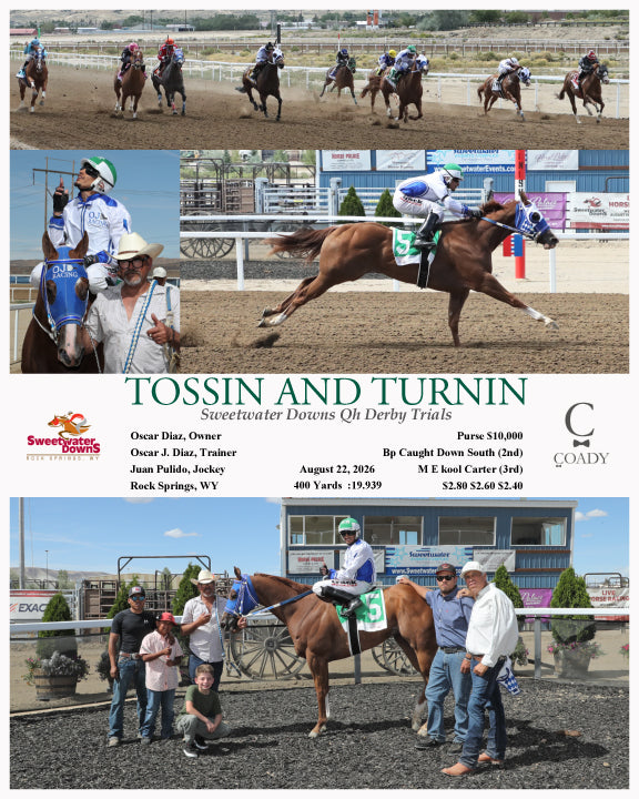 TOSSIN AND TURNIN - Sweetwater Downs Qh Derby Trials - 08-22-26 - R05 - SWF