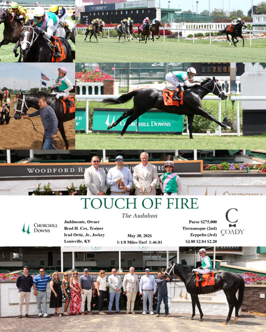 TOUCH OF FIRE - 053026 - Race 05 - CD  The Audubon
