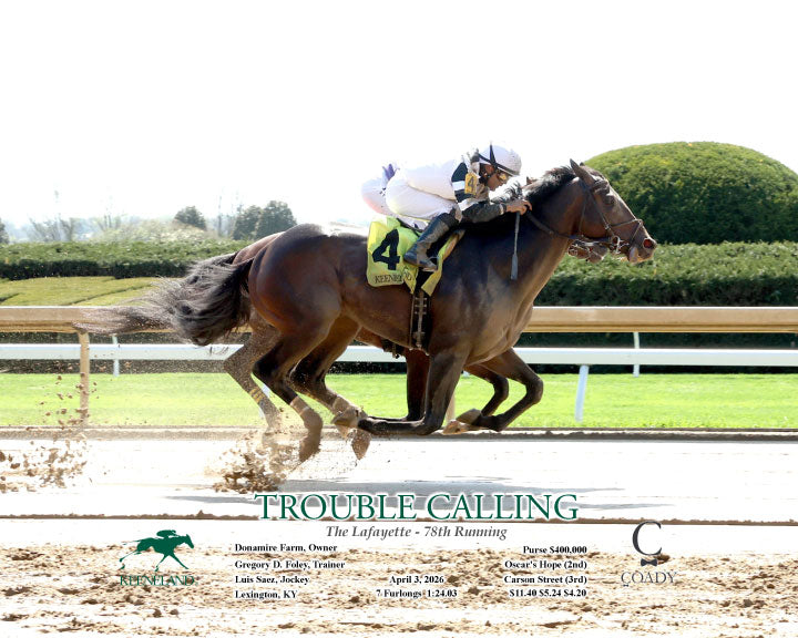 TROUBLE CALLING - 040326 - Race 05 - KEE  The Lafayette - 78th  Running - Action - Coady Media - Kurtis Coady Photography