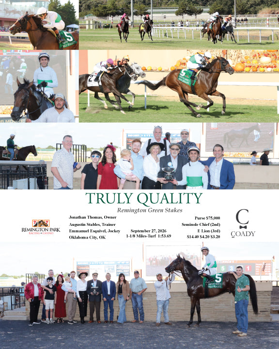 TRULY QUALITY - Remington Green Stakes - 09-27-26 - R05 - RP