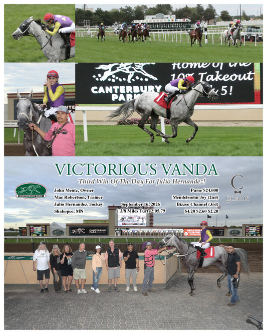 VICTORIOUS VANDA - Third Win Of The Day For Julio Hernandez! - 09-16-26 - R05 - CBY