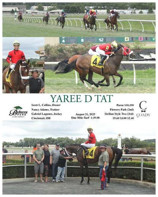 YAREE D TAT - 082125 - Race 05 - BTP - Coady Media - Kurtis Coady Photography