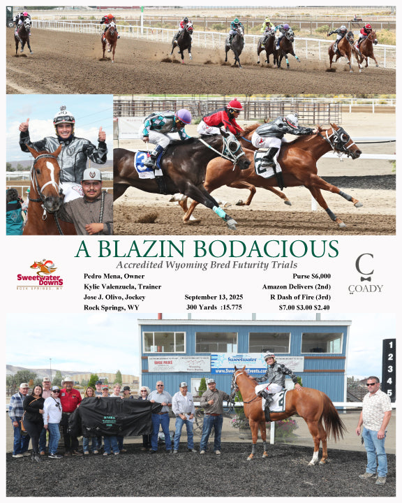 A BLAZIN BODACIOUS - Accredited Wyoming Bred Futurity Trials - 09-13-25 - R06 - SWF