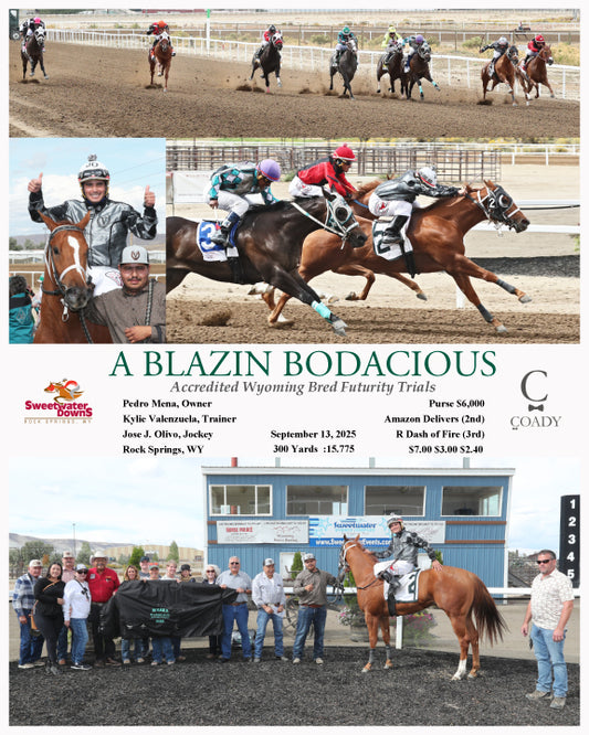 A BLAZIN BODACIOUS - Accredited Wyoming Bred Futurity Trials - 09-13-25 - R06 - SWF