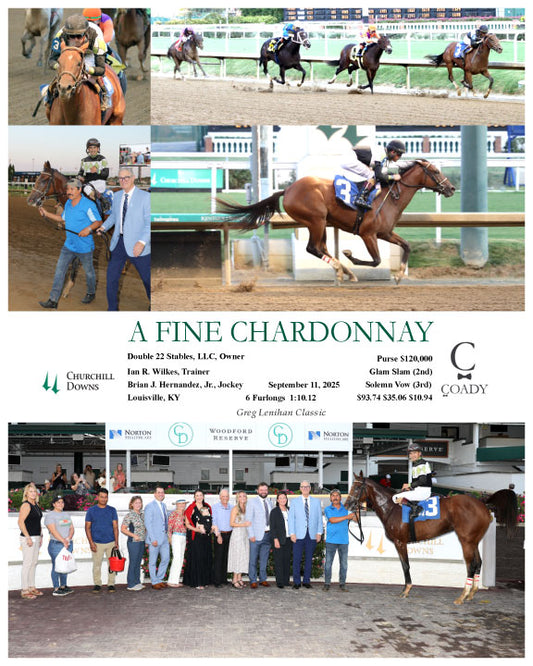 A FINE CHARDONNAY - 091125 - Race 06 - CD - Coady Media - Kurtis Coady Photography