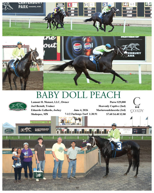 BABY DOLL PEACH  - 06-04-26 - R06 - CBY